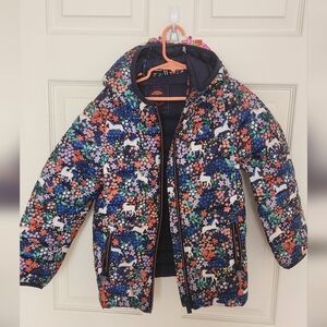 Joules bundle Gils packable puffer and reversible vest 8T